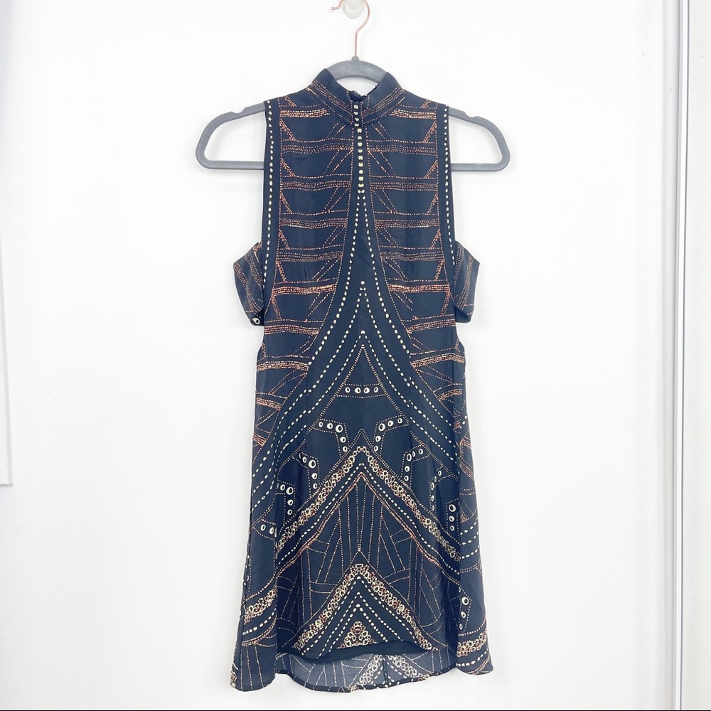 Stone Cold Fox Alfie Black Sleeveless Mini Dress Size 1 RARE - Picture 4 of 9